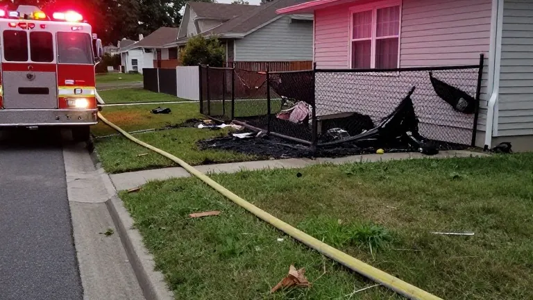 Illustration for: Car Crashes Into Woodland Township Home, Igniting Fire Along Route 563